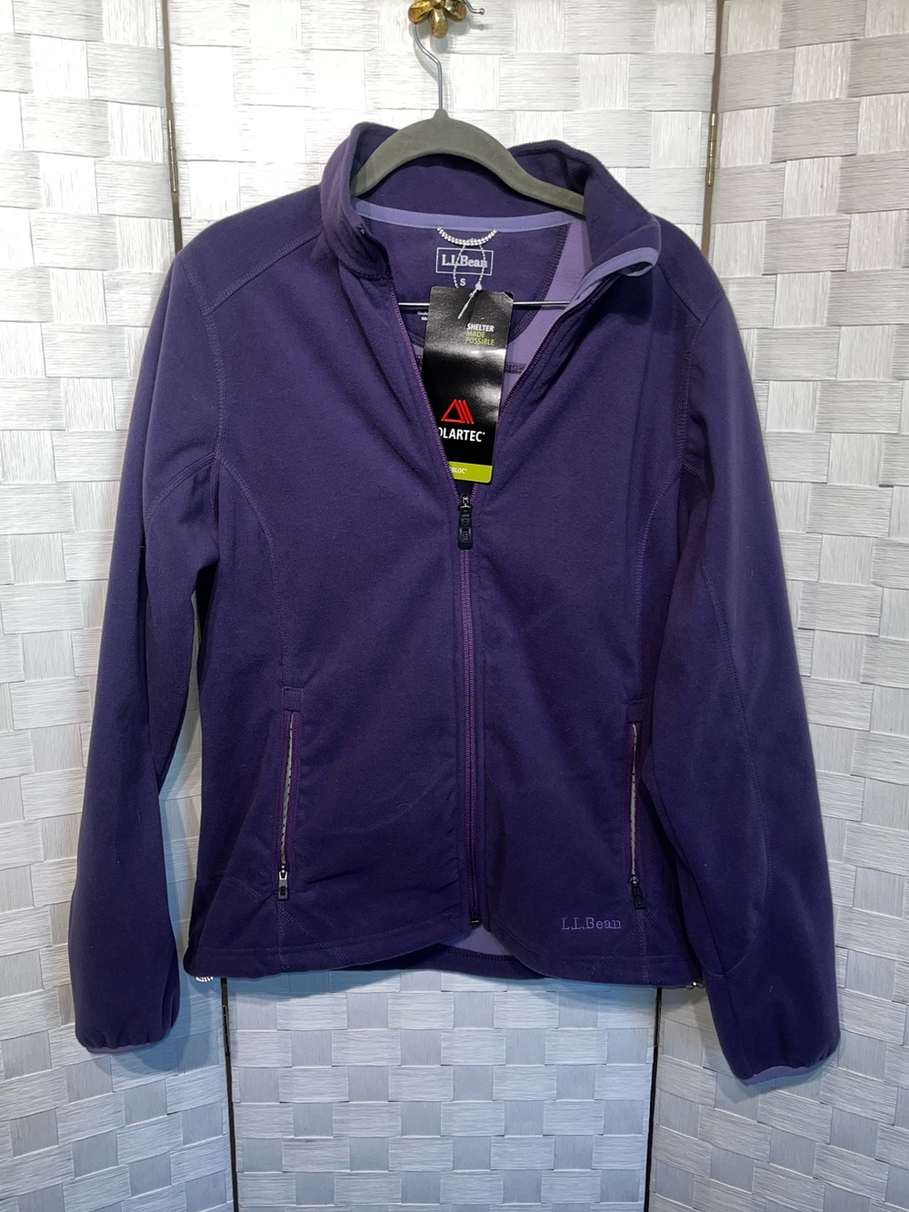 LL Bean Womens Full Zip PolarTec Classic Fleece Zip Up Jacket Size Small